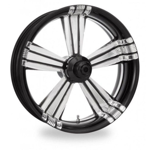 PartzBiz HD: 4406923-PM Shock Contrast Cut Platinum  Wheels Package Set With Tires Tires Harley  