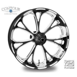 PartzBiz HD PM-VIR-BMP - Performance Machine PM Contour Virtue Contrast Platinum Motorcycle Wheel Tire Packages