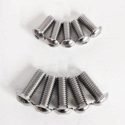 PartzBiz HD EP-13330 & EP-13274 - Polished Harley Rear x5 Front x5 Brake Rotor Bolts Softail Dyna Touring HD PartzBiz HD EP-13330 & EP-13274 - Polished Harley Rear x5 Front x5 Brake Rotor Bolts Softail Dyna Touring HD