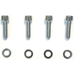 PartzBiz HD EP-08-BC - Chrome Front Caliper Mounting Hardware Bolt Kit 08-17 Dual Disc Touring