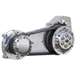 PartzBiz HD MW58-850 - Polished Ultima 2" Open Belt Primary Drive Old School Belt Drive for Harley 1990-06