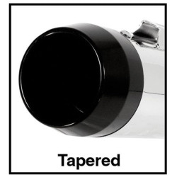 PartzBiz HD MU97100 - Power House Black 3.5 Slip-On Mufflers Tapered Chrome Tip Harley Dresser 85-16