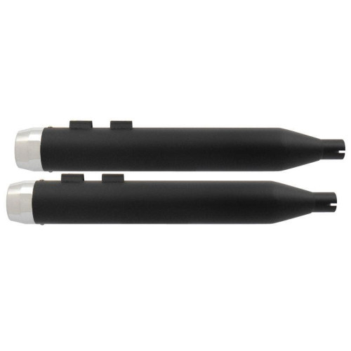 PartzBiz HD: 4406885-Power House Black 4.5 Slip-On Mufflers Chrome Tapered Tips Harley M8 17-Up PartzBiz HD: 4406885-Power House Black 4.5 Slip-On Mufflers Chrome Tapered Tips Harley M8 17-Up