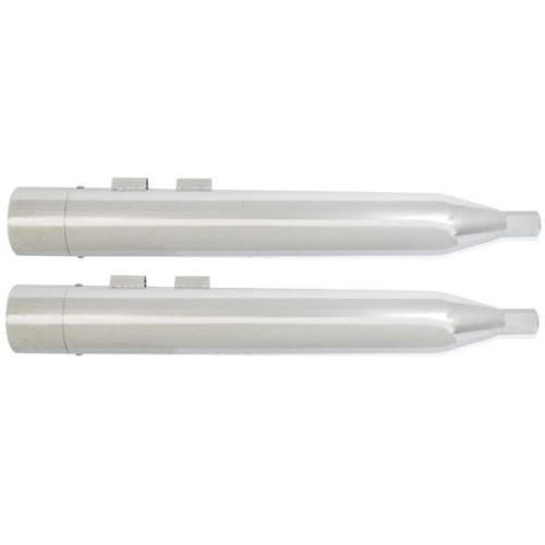 PartzBiz HD: 4406857-Power House Chrome 4" Slip-On Mufflers Barrel Tips Harley M8 17-Up PartzBiz HD: 4406857-Power House Chrome 4" Slip-On Mufflers Barrel Tips Harley M8 17-Up