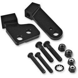 PartzBiz HD DS06351473 - PowerMadd Cobra Black Star Series Handguard Mount Kit สำหรับ Harley 96-16 สายคลัทช์ 34261