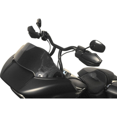 PartzBiz HD: 4406833-ฝาครอบแฮนด์การ์ด PowerMadd Matte Black Star Series สำหรับ Harley 34233