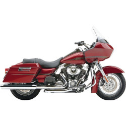 PartzBiz HD CBU-6252 - Cobra Chrome PowerPort Power Boost Headpipes Headers Harley Touring 2009 FLH/T | 6252