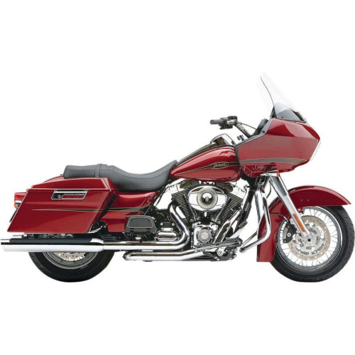 PartzBiz HD: 4406834-Cobra Chrome PowerPort Power Boost Headpipes Headers Harley Touring 2009 FLH/T | 6252