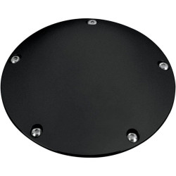 PartzBiz HD DS09401066 - Pro One 1 Millennium Smooth Black 5 Hole Derby Cover Harley Twin Cam 99-16 | 203850B