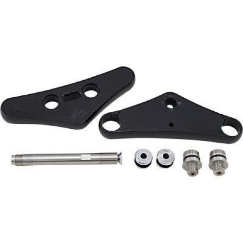 PartzBiz HD: 4406770-Pro One 106500B Billet สีดำ 41 มม. 5 €∞ Rake Triple Tree Harley FXST FXWG 84-10 ที่ดีที่สุดใหม่อัพเกรดเปลี่ยนที่กำหนดเอง Chopper Bobber รถจักรยานยนต์ส้อมด้านหน้าระบบกันสะเทือน