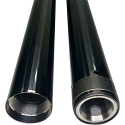 PartzBiz HD DS04040568 - Pro-One Black Diamond 49 มม.ท่อคู่ 24.875 ความยาว Harley Touring 14-21