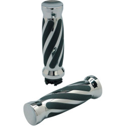 PartzBiz HD DS490010 - Pro-One Chrome พร้อมปลอกแฮนด์ยางบิดสำหรับ Harley Cable Throttle 84-17 | 490010 PartzBiz HD DS490010 - Pro-One Chrome พร้อมปลอกแฮนด์ยางบิดสำหรับ Harley Cable Throttle 84-17 | 490010