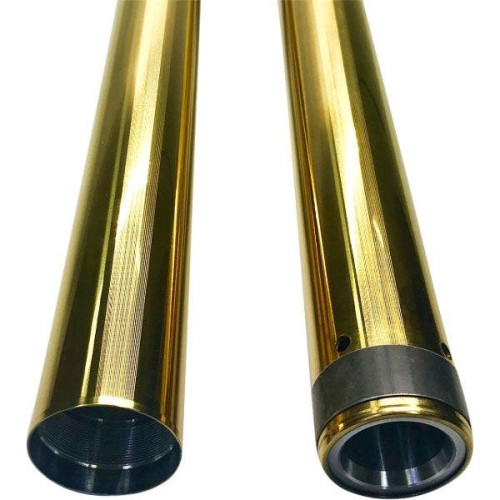 PartzBiz HD: 4406731-Pro-One Hard Gold 49 มม.ท่อคู่ 24.875 ความยาว Harley Touring 14-21