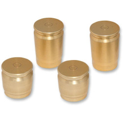 PartzBiz HD DS35500275 - Pro Pad Brass Finish 4 Piece Billet Docking Hardware Station Covers for Harley | DSC-SC-SET PartzBiz HD DS35500275 - Pro Pad Brass Finish 4 Piece Billet Docking Hardware Station Covers for Harley | DSC-SC-SET