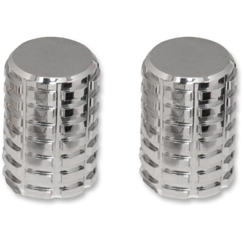 PartzBiz HD: 4406708-Pro Pad Chrome Finish 2 Long Billet Docking Hardware Station Covers สำหรับ Harley | DSC-FP-LC