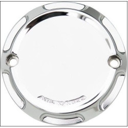 PartzBiz HD AN03-480 - Arlen Ness Tech Chrome Beveled Points Ignition Timing Cover Harley EVO 84-99 | 03-480