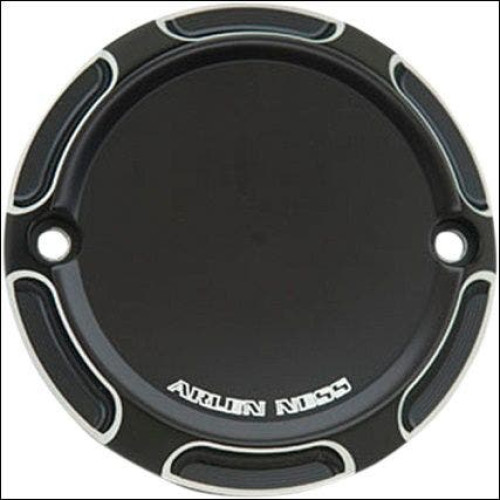 PartzBiz HD: 4406679-Arlen Ness Tech Black Beveled Points Ignition Timing Cover Harley EVO 84-99 | 03-481