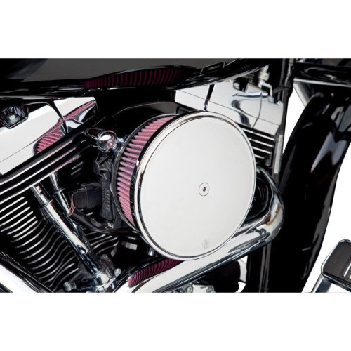 PartzBiz HD: 4406680-Arlen Ness Chrome Stage II Big Sucker Air Filter w/ Cover Harley EFI FL 99-01 | 18-782