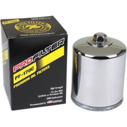 PartzBiz HD DS07120596 - ProFilter PF-170C High Performance Premium Oil Filter Harley EVO Big Twin 80-Up best new replacement upgrade softail dyna touring bagger dresser 63796-77A; 63806-83; 63805-80A 