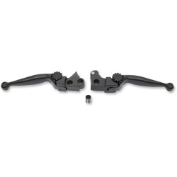 PartzBiz HD DS06102031 - PSR 12-00607-22 Black Journey Adjustable Brake Clutch Lever Set 03-16 Harley Davidson FLHT FLHR FXD FXST FLST Dyna Softail Freewheeler Electra glide Road King Tri Glide Custom Chopper Motorcycle Bike Replacement Upgrade 0610-2031 PartzBiz HD DS06102031 - PSR 12-00607-22 Black Journey Adjustable Brake Clutch Lever Set 03-16 Harley Davidson FLHT FLHR FXD FXST FLST Dyna Softail Freewheeler Electra glide Road King Tri Glide Custom Chopper Motorcycle Bike Replacement Upgrade 0610-2031
