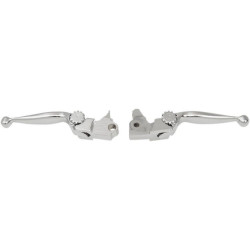 PartzBiz HD DS06102107 - PSR 12-00612-20 Chrome Journey Adjustable Brake Clutch Lever Hand Controls Set 17-19 Harley Davidson Touring Tri Glide FLHTCUTG Freewheeler Trike FLRTF Custom Chopper Motorcycle Bike Replacement Upgrade 0610-2107 06102107 PartzBiz HD DS06102107 - PSR 12-00612-20 Chrome Journey Adjustable Brake Clutch Lever Hand Controls Set 17-19 Harley Davidson Touring Tri Glide FLHTCUTG Freewheeler Trike FLRTF Custom Chopper Motorcycle Bike Replacement Upgrade 0610-2107 06102107