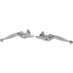 PartzBiz HD DS06102109 - PSR 12-00613-20 Chrome Journey Adjustable Brake Clutch Lever Set 2017 Harley Davidson Softail Fat Boy Slim FLSS FLSTFBS Custom Chopper Motorcycle Bike Replacement Upgrade 0610-2109 PartzBiz HD DS06102109 - PSR 12-00613-20 Chrome Journey Adjustable Brake Clutch Lever Set 2017 Harley Davidson Softail Fat Boy Slim FLSS FLSTFBS Custom Chopper Motorcycle Bike Replacement Upgrade 0610-2109