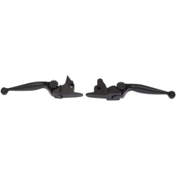 PartzBiz HD DS06102110 - PSR 12-00613-22 Black Journey Adjustable Brake Clutch Lever Set 2017 Harley Davidson Softail Fat Boy Slim FLSS FLSTFBS Custom Chopper Motorcycle Bike Replacement Upgrade 0610-2110 PartzBiz HD DS06102110 - PSR 12-00613-22 Black Journey Adjustable Brake Clutch Lever Set 2017 Harley Davidson Softail Fat Boy Slim FLSS FLSTFBS Custom Chopper Motorcycle Bike Replacement Upgrade 0610-2110
