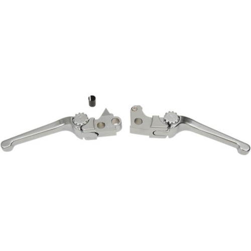 PartzBiz HD: 4406357-PSR 12-00657-20 Chrome Anthem คลัทช์เบรคแบบปรับได้ชุด 03-16 Harley Davidson FLHT FLHR FXD FXST FLST Dyna Softail Freewheeler Electra Glide Road King Tri Glide CUSTOM Chopper รถจักรยานยนต์จักรยานเปลี่ยนอัพเกรด 0610-2039