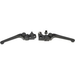 PartzBiz HD DS06102040 - PSR 12-00657-22 Black Anthem Adjustable Brake Clutch Lever Set 03-16 Harley Davidson FLHT FLHR FXD FXST FLST Dyna Softail Freewheeler Electra glide Road King Tri Glide Custom Chopper Motorcycle Bike Replacement Upgrade 0610-2040 PartzBiz HD DS06102040 - PSR 12-00657-22 Black Anthem Adjustable Brake Clutch Lever Set 03-16 Harley Davidson FLHT FLHR FXD FXST FLST Dyna Softail Freewheeler Electra glide Road King Tri Glide Custom Chopper Motorcycle Bike Replacement Upgrade 0610-2040