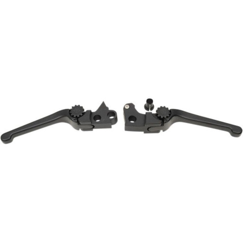 PartzBiz HD: 4406358-PSR 12-00657-22 สีดำ Anthem คลัทช์เบรคแบบปรับได้ชุด 03-16 Harley Davidson FLHT FLHR FXD FXST FLST Dyna Softail Freewheeler Electra Glide Road King Tri Glide CUSTOM Chopper รถจักรยานยนต์จักรยานเปลี่ยนอัพเกรด 0610-2040