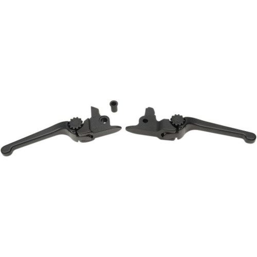 PartzBiz HD: 4406361-PSR 12-00661-22 Black Anthem คลัทช์เบรคแบบปรับได้คันควบคุมมือชุด 17-19 Harley Davidson Touring Road Street electra Glide King FLHT FLHX FLTR FLHR Custom Chopper รถจักรยานยนต์จักรยานเปลี่ยนอัพเกรด 174054 0610-2045 06102045