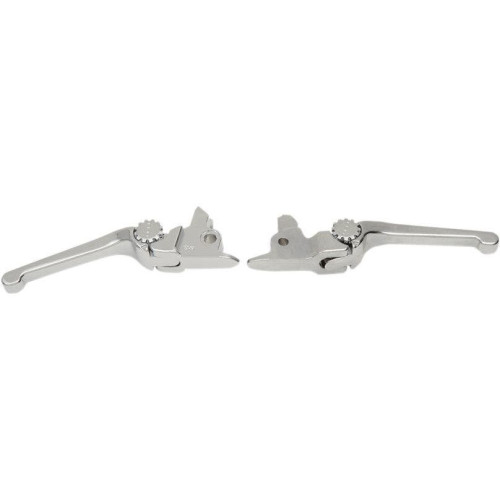 PartzBiz HD: 4406362-PSR 12-00661-20 Chrome Anthem คลัทช์เบรคแบบปรับได้คันควบคุมมือชุด 17-19 Harley Davidson Touring Road Street electra Glide King FLHT FLHX FLTR FLHR Custom Chopper รถจักรยานยนต์จักรยานเปลี่ยนอัพเกรด 174054 0610-2045 06102045