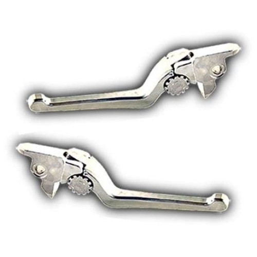 PartzBiz HD: 4406341-PSR 12-00666-20 ชุดคันโยกปรับระดับ Chrome Anthem คู่ Harley Touring 21-Up