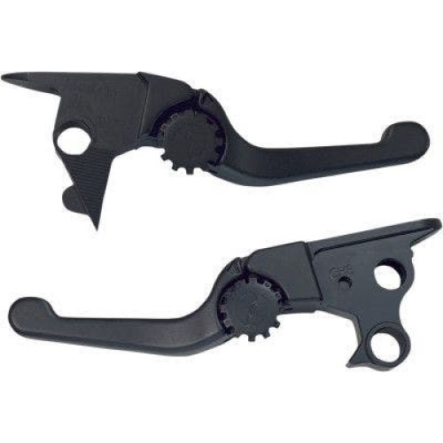 PartzBiz HD: 4406313-EPC Great Price. Free Shipping. PSR 12-01656-22 Black Anthem Shorty Lever Set Pair Harley FLS FXSB 15-17
