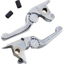 PartzBiz HD DS06102180 - EPC Great Price. Free Shipping. PSR 12-01664-20 Chrome Anthem Shorty Lever Set Pair Harley FLSS FLSTFBS 2016