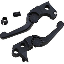 PartzBiz HD DS06102171 - EPC Great Price. Free Shipping. PSR 12-01657-22 Black Anthem Shorty Lever Set Pair Harley SE CVO & Trike 03-07