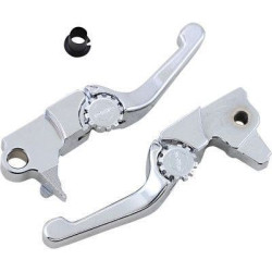 PartzBiz HD DS06102176 - EPC Great Price. Free Shipping. PSR 12-01662-20 Chrome Anthem Shorty Lever Set Pair Harley Trike 17-18