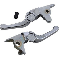 PartzBiz HD DS06102178 - EPC Great Price. Free Shipping. PSR 12-01663-20 Chrome Anthem Shorty Lever Set Pair Harley FLSS FLSTFBS 2017