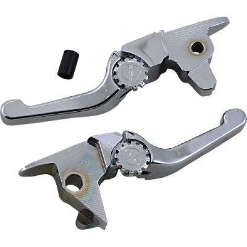PartzBiz HD: 4406323-EPC Great Price. Free Shipping. PSR 12-01663-20 Chrome Anthem Shorty Lever Set Pair Harley FLSS FLSTFBS 2017