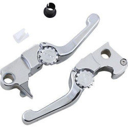 PartzBiz HD DS06102182 - EPC Great Price. Free Shipping. PSR 12-01665-20 Chrome Anthem Shorty Lever Set Pair Harley FLSTNE FXSBSE 2014