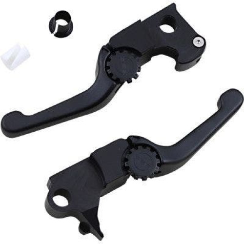 PartzBiz HD: 4406285-EPC Great Price. Free Shipping. PSR 12-01665-22 Black Anthem Shorty Lever Set Pair Harley FLSTNE FXSBSE 2014