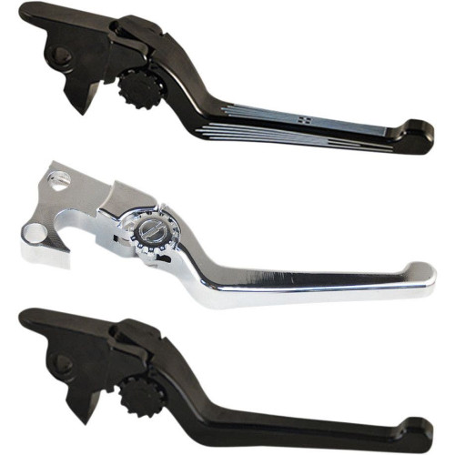 PartzBiz HD: 4406264-PSR Chrome Anthem คันโยกปรับแฮนด์ได้ Harley 08-13 FLH/T Cable Clutch | 12-00652-20