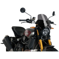 PartzBiz HD DS23120536 - Puig 3834F New Generation Dark Smoke 13” กระจกบังลม Indian FTR 1200 19-20