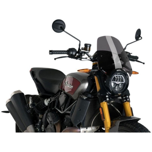 PartzBiz HD: 4406282-Puig 3834F New Generation Dark Smoke 13” กระจกบังลม Indian FTR 1200 19-20