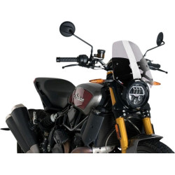 PartzBiz HD DS23120537 - Puig 3834F New Generation Dark Smoke 13” กระจกบังลม Indian FTR 1200 19-20