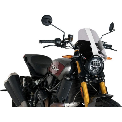 PartzBiz HD: 4406242-Puig 3834F New Generation Dark Smoke 13” กระจกบังลม Indian FTR 1200 19-20