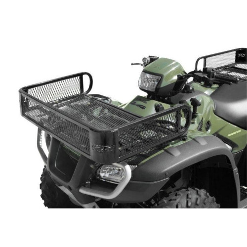 PartzBiz HD: 4406252-Quadboss 04-0824-QBด้านหน้าHeavy Dutyเหล็กตาข่ายRack Universal ATV Quad Polaris Kawasaki Yamaha Suzuki Cargoกระเป๋าเดินทางแคมป์ล่าสัตว์อุปกรณ์Carrier
