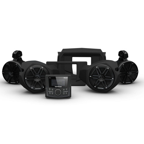 PartzBiz HD: 4405069-Rockford Fosgate PMX-1 Front Rear Speaker Kit Polaris RZR Gen3 14-21 RZR14-STG2