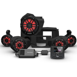 PartzBiz HD RF-RZR14-STG4 - Rockford Fosgate PMX-2 800 Watt Front Rear Color Optix Speaker Subwoofer Polaris RZR PartzBiz HD RF-RZR14-STG4 - Rockford Fosgate PMX-2 800 Watt Front Rear Color Optix Speaker Subwoofer Polaris RZR