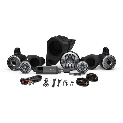 PartzBiz HD: 4404963-Rockford Fosgate Ride Command 3-Way 1500w Front Rear Horn Color Optix Speaker Subwoofer Kit Polaris¬Æ RZR¬Æ Models (Gen-3)